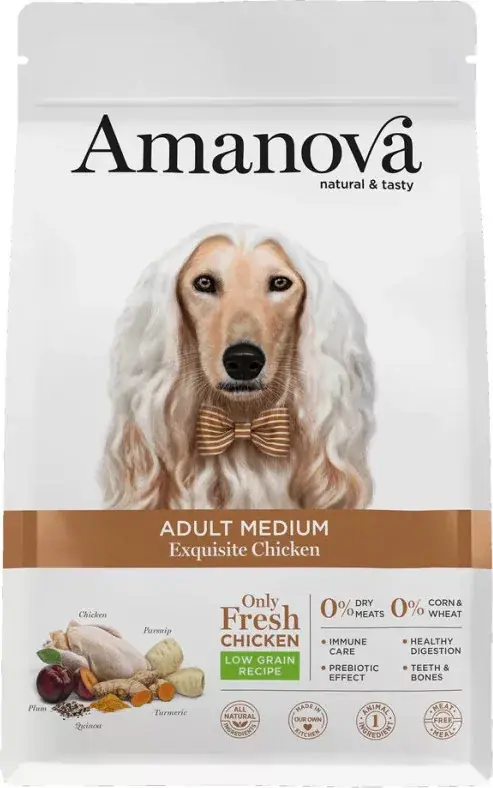 Vásárlói kedvenc AmaNova Dog LG Medium Adult Exquisite Chicken & Quinoa 2 kg
