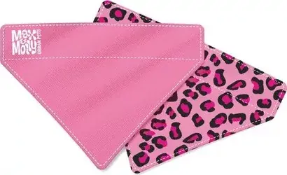 Gyors szállítás Max & Molly Bandana - Leopard Pink - S