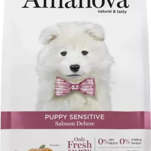 Prémium AmaNova Dog Puppy Sensitive All Breeds Salmon Deluxe 7 kg