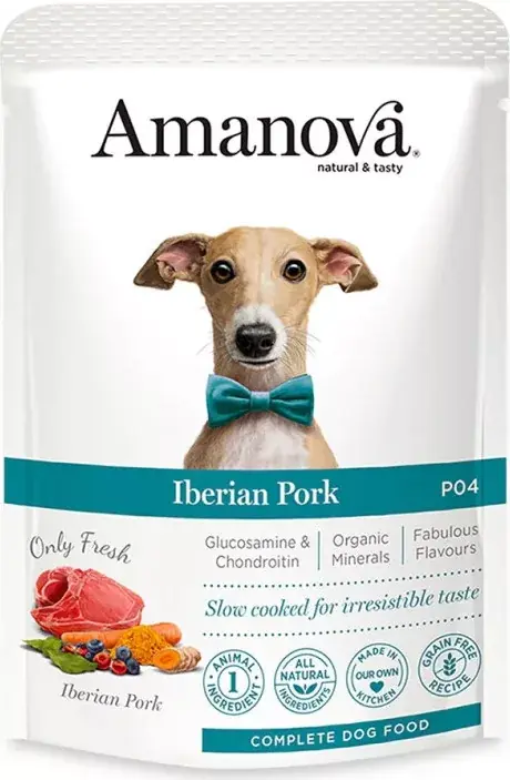 Expressz szállítás AmaNova Dog GF Pouch Adult Iberian Pork P04 300 g