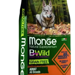 Ajánlat Monge BWild Grain Free Dog Kacsa & burgonya 12 kg
