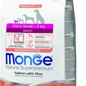 Monge Dog Speciality Line Extra Small Lazac & rizs - Adult 2,5 kg Akciós ár