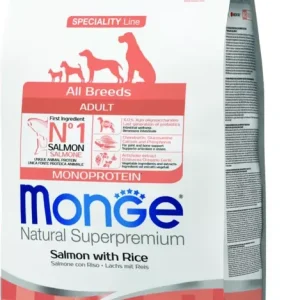 Biztonságos fizetés Monge Dog Speciality Line 2,5 kg Lazac & rizs - Adult All Breeds 2,5 kg