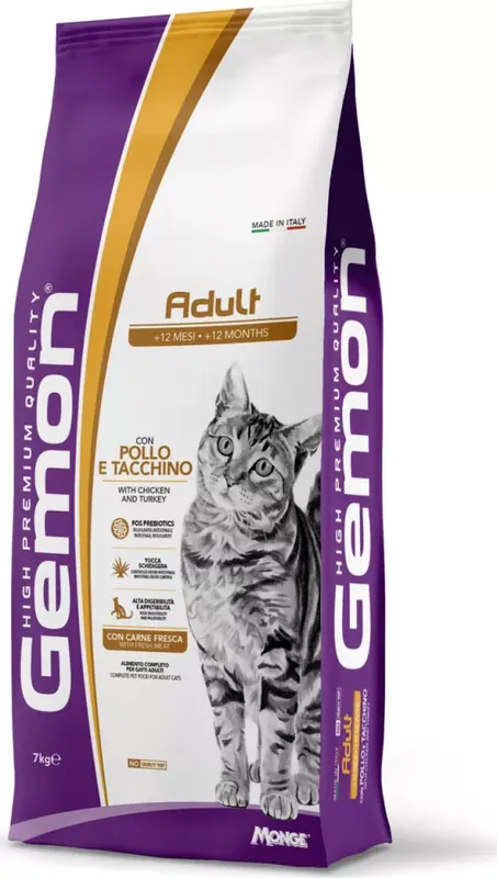 Szuper ajánlat Gemon Cat Adult Csirke & Pulyka 7 kg