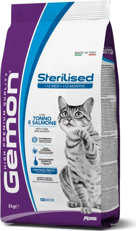 Ne maradj le Gemon Cat Steril Tonhal & Lazac 2 kg