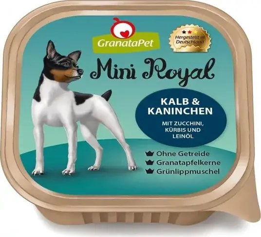 Vedd meg online GranataPet Mini Royal borjú és nyúl 150 g