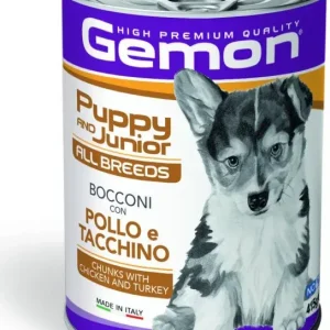 Gemon Dog konzerv Puppy & Junior Csirke-Pulyka 415 g Legnépszerűbb