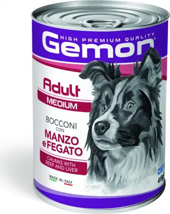 Nézd meg most Gemon Dog konzerv Adult Medium Marha & Máj 415 g
