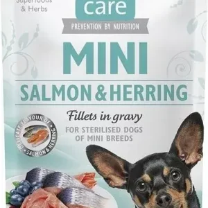 Akciós ár Brit Care Mini Salmon&Herring sterilised fillets in gravy 24x85 g