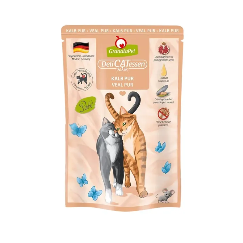 GranataPet Delicatessen Pouch Kalb PUR 6x85 g Szezonális akció