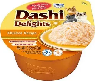 Expressz szállítás Inaba Cat Dashi Delights nedves macskaeledel - csirke 4x70 g