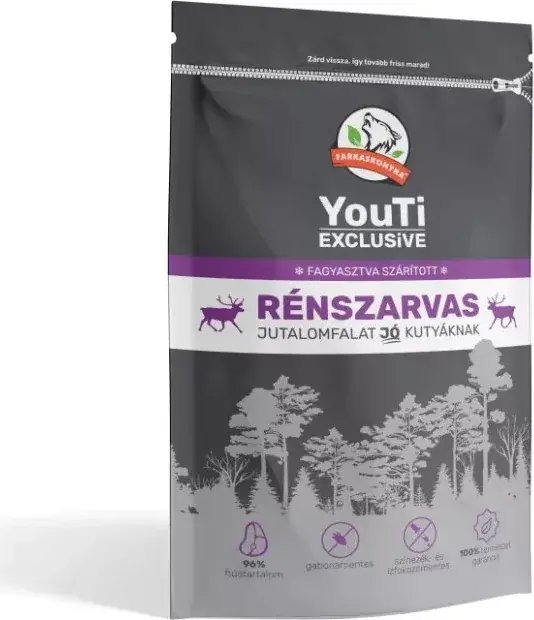 Kihagyhatatlan ajánlat Farkaskonyha YouTi Exclusive Rénszarvas jutalomfalat 50 g