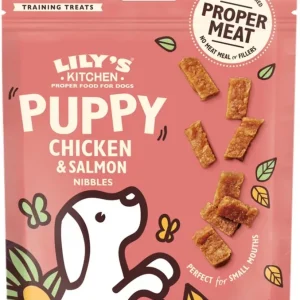 Akció Lily‘s Kitchen Dog Puppy Chicken & Salmon Nibbles 70 g
