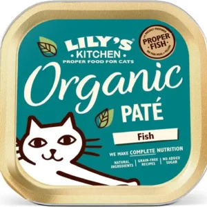 Korlátozott ajánlat Lily‘s Kitchen Cat Adult Organic Fish Paté 85 g