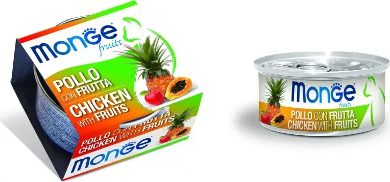 Exkluzív ajánlat Monge Cat Fruit Csirke & gyümölcsök 80 g