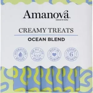 Amanova Creamy Treats – Ocean Blend – tonhal, lazac 6 x 15 g Népszerű