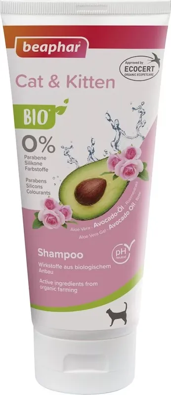 Népszerű Beaphar Bio organikus sampon kölyök és felnőtt macskáknak 200 ml