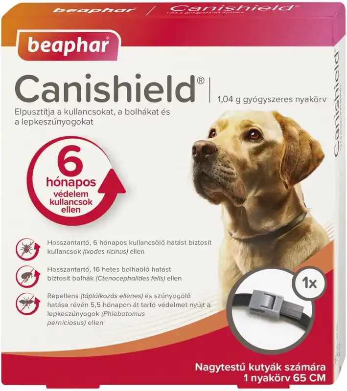 Szuper akció Beaphar Canishield® nyakörv 65 cm