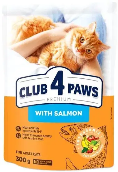 CLUB 4 PAWS Premium Lazacos Száraz Macskaeledel 300 g Árengedmény