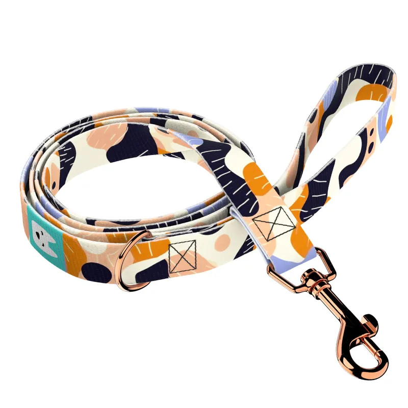 Outlet Bézs és Kék Kamuflázs - Kutya Póráz - Beige and Blue Camouflage - april & june