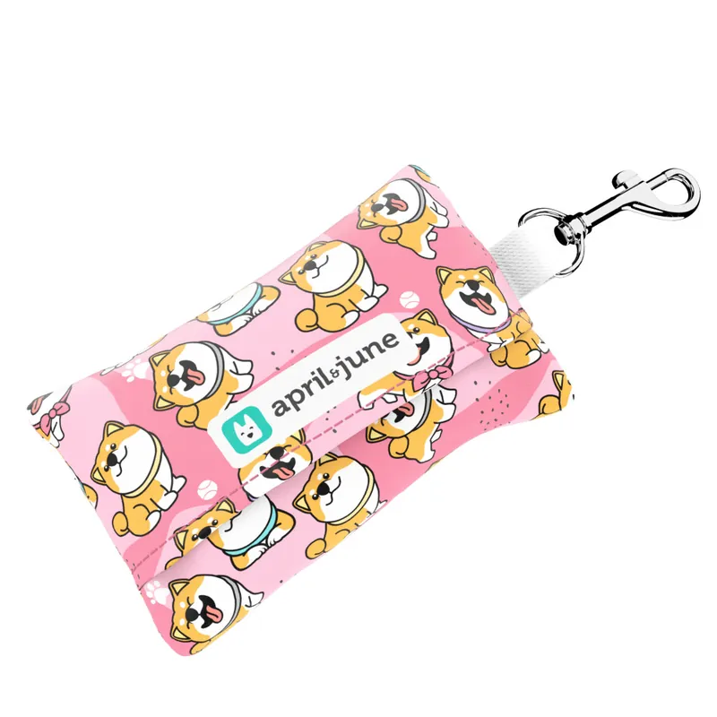 Shiba Inu, Rózsaszín - Kutyakaki zacskó tartó - Shiba Inu, pink - april & june Korlátozott ajánlat