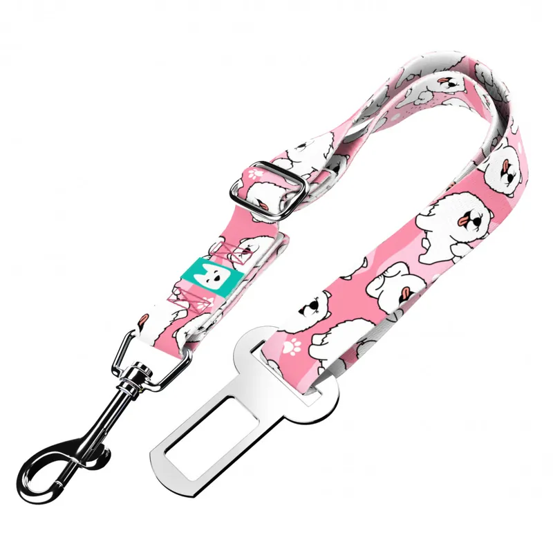 Szamojéd, rózsaszín - Kutya biztonsági öv - Samoyed, pink - april & june Kiárusítás
