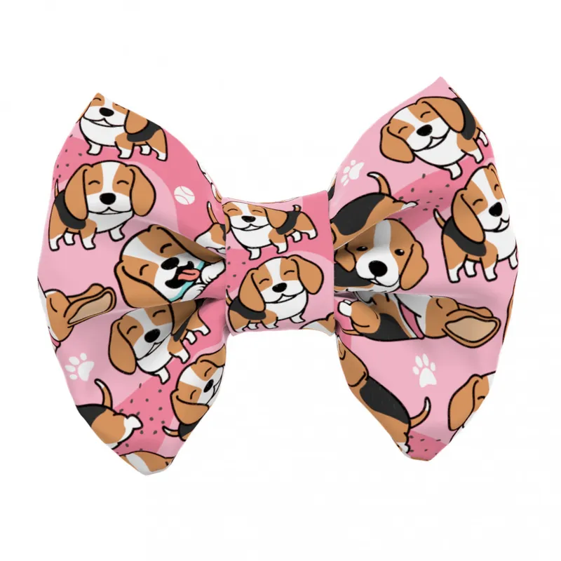 Utolsó esély Beagle, rózsaszín - Kutya csokornyakkendő - pink - april & june