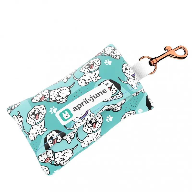 Expressz kézbesítés Dalmata, kék - Kutyakaki zacskó tartó - Dalmatian, blue - april & june
