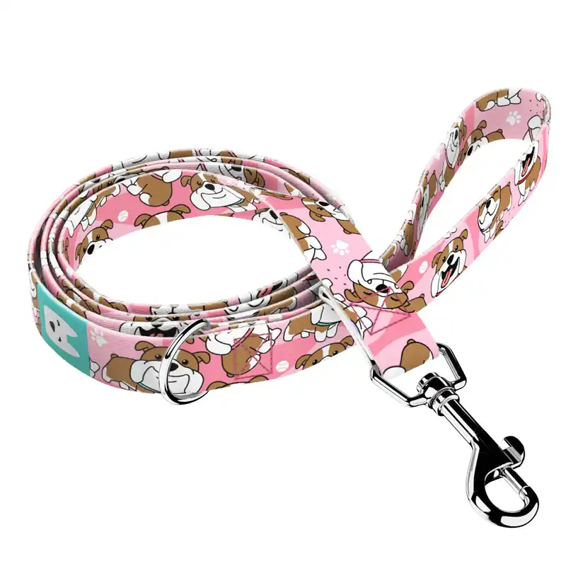 Angol bulldog, rózsaszín - Kutya Póráz - English Bulldog, pink - april & june Nézd meg most