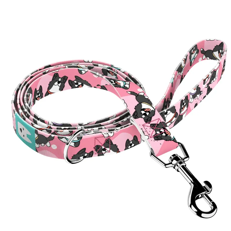 Border Collie, rózsaszín - Kutya Póráz - Border Collie, pink - april & june Szuper ajánlat