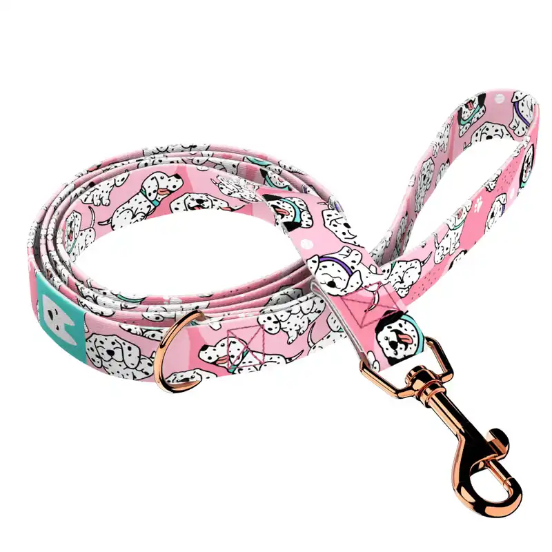 Vedd meg online Dalmata, rózsaszín - Kutya Póráz - Dalmatian, pink - april & june