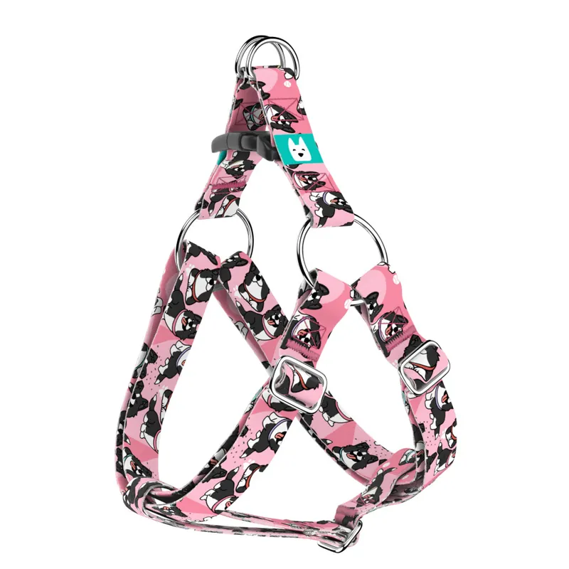 Biztonságos fizetés Border collie, rózsaszín - Belelépős Kutyahám - pink - april & june