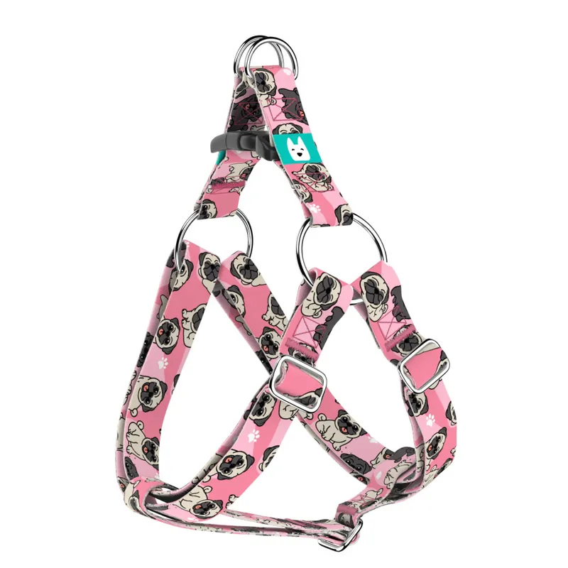 Bestseller Mopsz, rózsaszín - Belelépős Kutyahám - Pug, pink - april & june