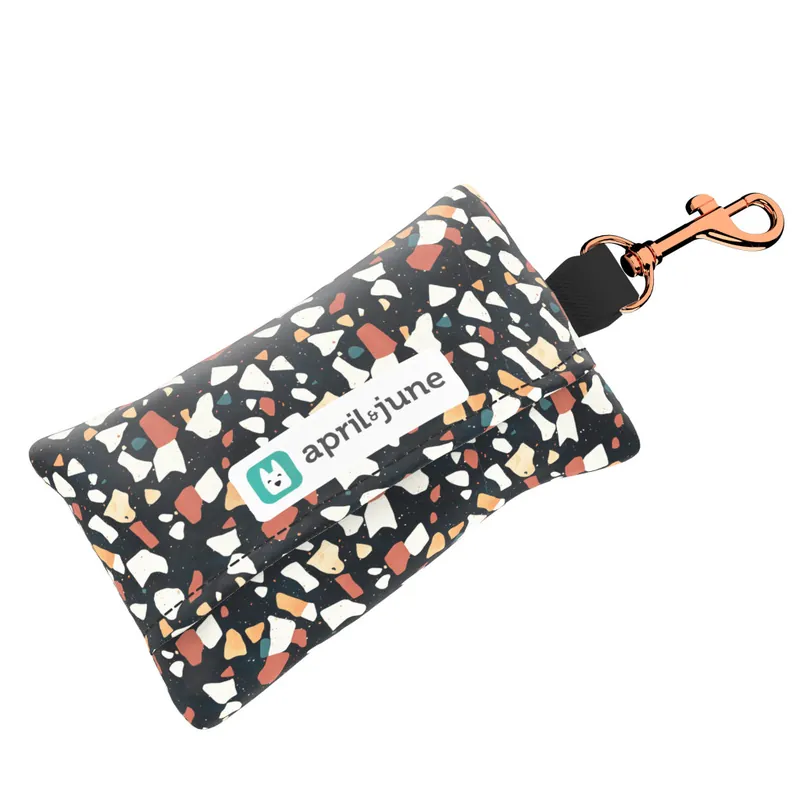 Szuper akció Fekete terrazzo - Kutyakaki zacskó tartó - Black Terrazzo - april & june