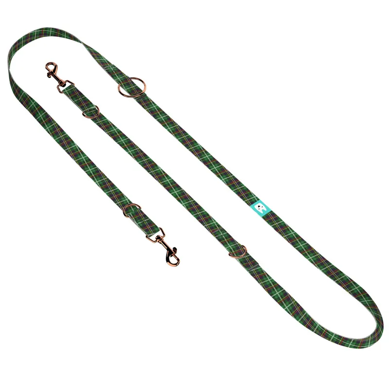 Ajánlat Klasszikus Zöld Kockás - Tréning-és Oktatópóráz - Classic Christmas Tartan Green - april & june