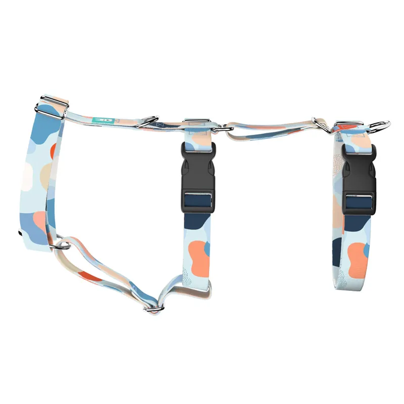 Expressz kézbesítés Pasztell kék és barack - Biztonsági Kutyahám és Macskahám - Pastel blue and peach - april & june