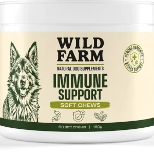 WILD FARM PUHA RÁGÓK – Immune Support 180 g (60 db) A kutya immunrendszerének és vitalitásának természetes támogatása Kedvezmény
