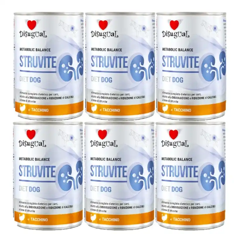 Disugual nedves eledel kutyáknak – Állatorvosi STRUVITE, pulyka (felnőtt) 6x400 g Kedvezmény