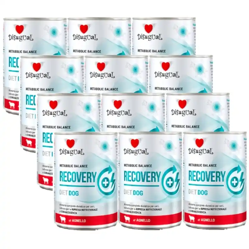 Prémium Disugual Recovery – Nedves, állatorvosi jellegű kutyatáp felnőtt kutyáknak, bárányhússal (12x400 g)