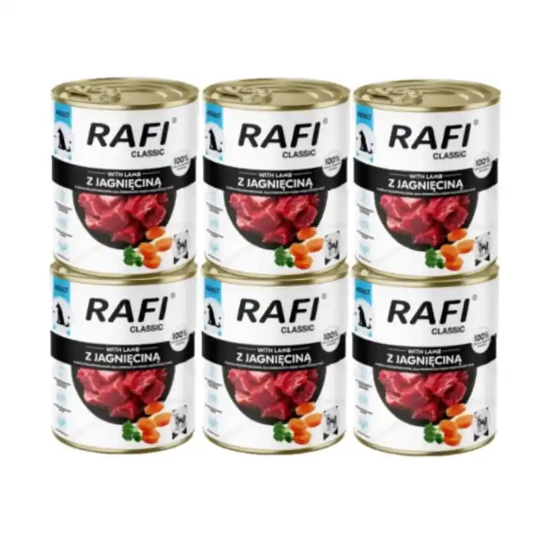 DOLINA NOTECI Rafi Classic nedves kutyatáp bárányhússal 6x800 g Csak ma