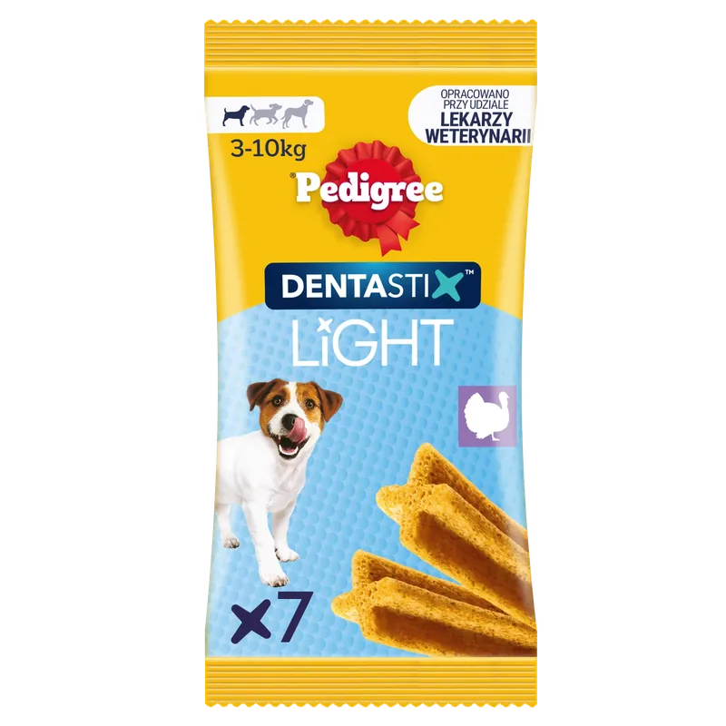Legkelendőbb Pedigree Dentastix Light Dental Chews Kistestű kutyáknak 7 db - 58g