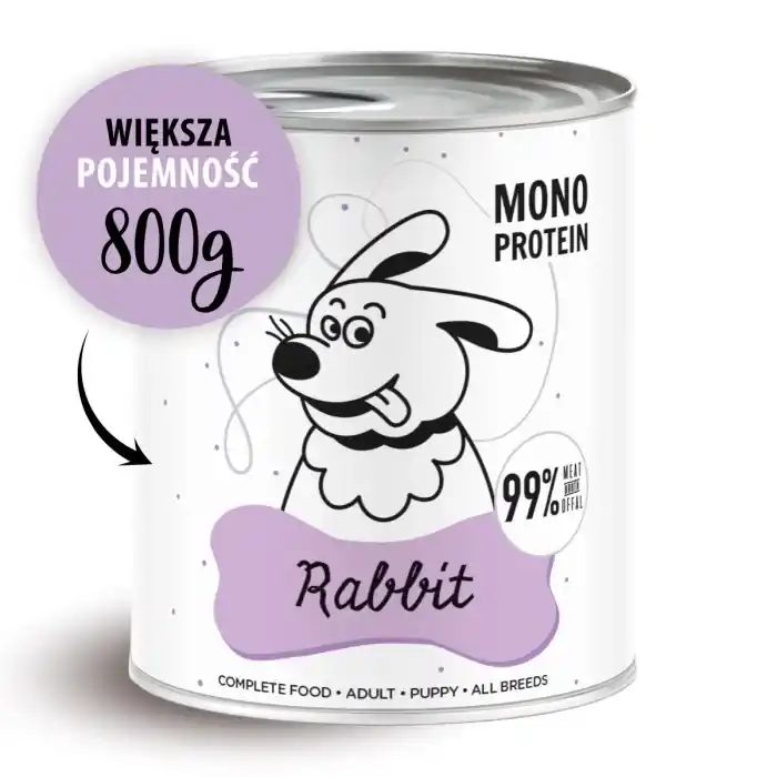 Azonnal elérhető PEPE MONO PROTEIN Nyúl 6x800g