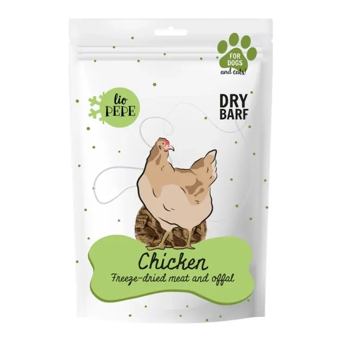 Biztonságos fizetés PAKA ANIMAL - Lio PEPE csirke csemege (csirkeszív) 60g