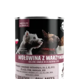 Outlet PetRepublic darabok mártásban marhahússal és zöldségekkel 400g kutyáknak