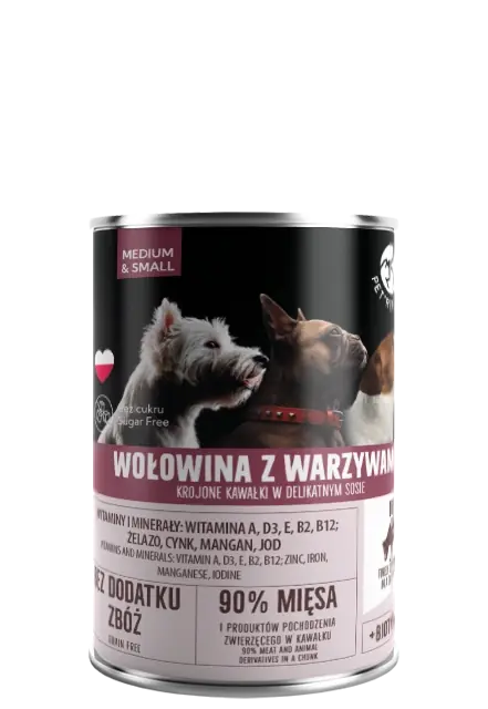 Outlet PetRepublic darabok mártásban marhahússal és zöldségekkel 400g kutyáknak