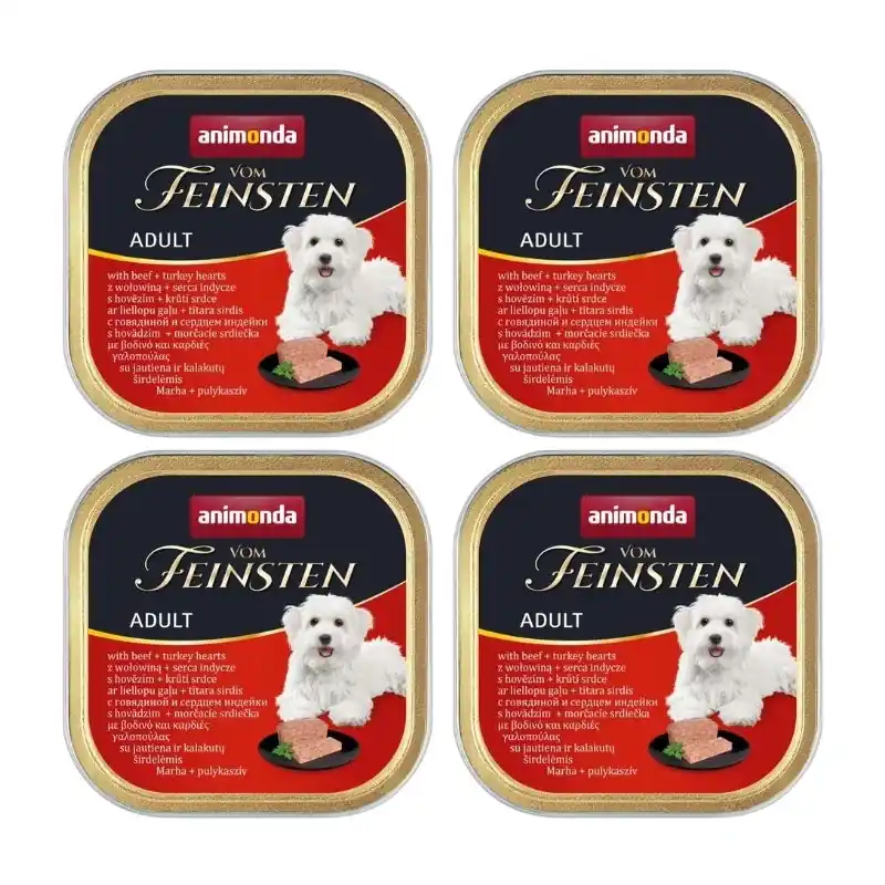 Animonda Dog Vom Feinsten Adult Marha- és pulykaszív 6x150g Legkelendőbb