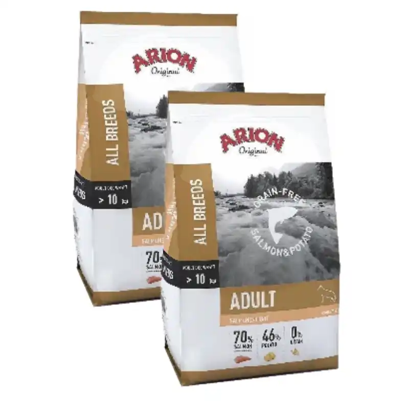 Arion Original Gabonamentes felnőtt lazac és burgonya 2x12kg Biztonságos fizetés