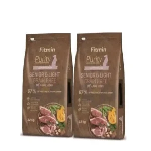 Korlátozott ajánlat Fitmin Purity Senior Gabonamentes könnyű bárány 2x12kg