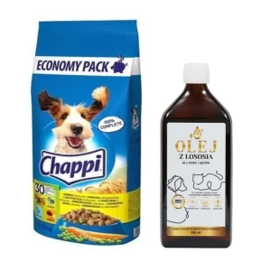 Chappi Száraz kutyatáp baromfival és zöldségekkel 13.5kg + LAB V vitaminokkal dúsított lazacolaj 500ml Olcsóbb
