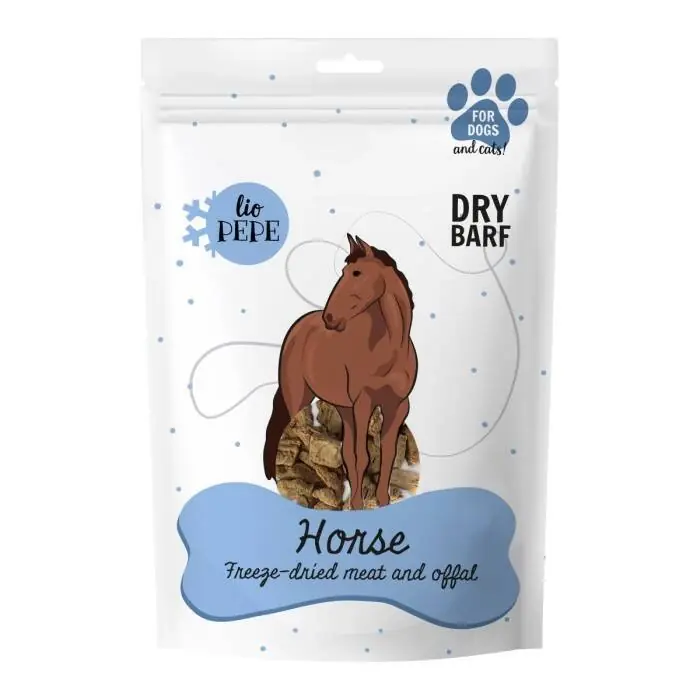 PAKA ANIMAL - Lio PEPE Ló fagyasztva szárított csemege (lómáj) 60g Kedvezményes ár